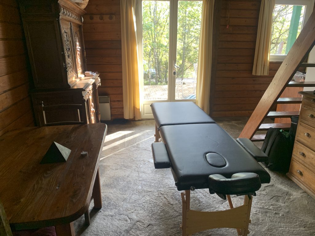 Cadre pour Soin Energétique sur table de massage